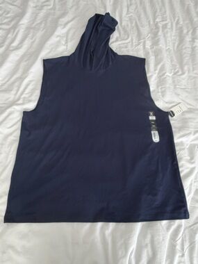 Xersion Navy Hooded Tank Top for Men